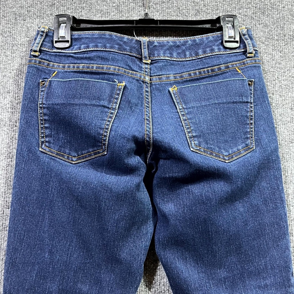 Mossimo Crop Skinny Jeans Womens 2 Blue Denim Stretch All Day Comfort Travel - Picture 7 of 8